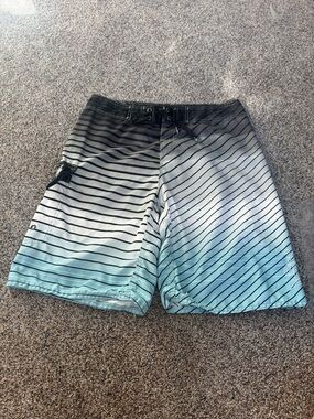 Billabong Black and Gray Striped  34”
